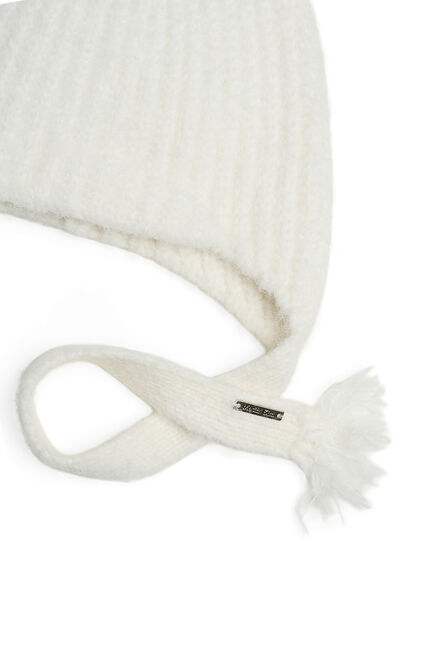 TASSEL TIE KNIT BEANIE
