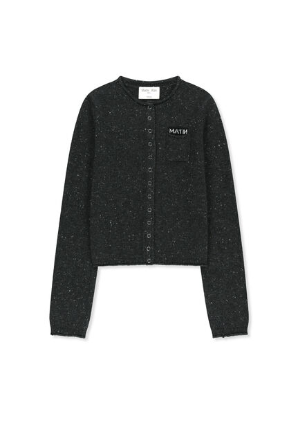 NEP YARN MINI POCKET KNIT CARDIGAN