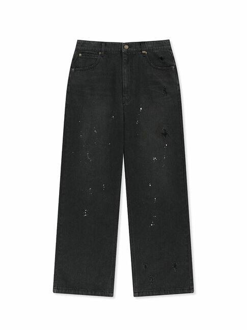 PAINT SPLATTER DENIM PANTS FOR MEN