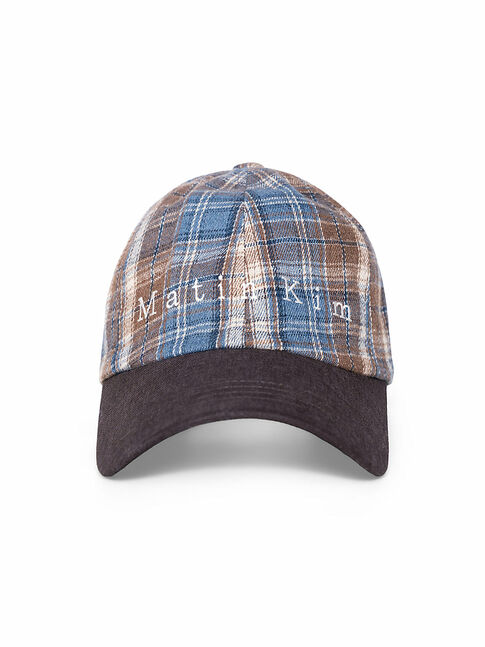 MATIN CONTRAST BRIM CHECK BALL CAP