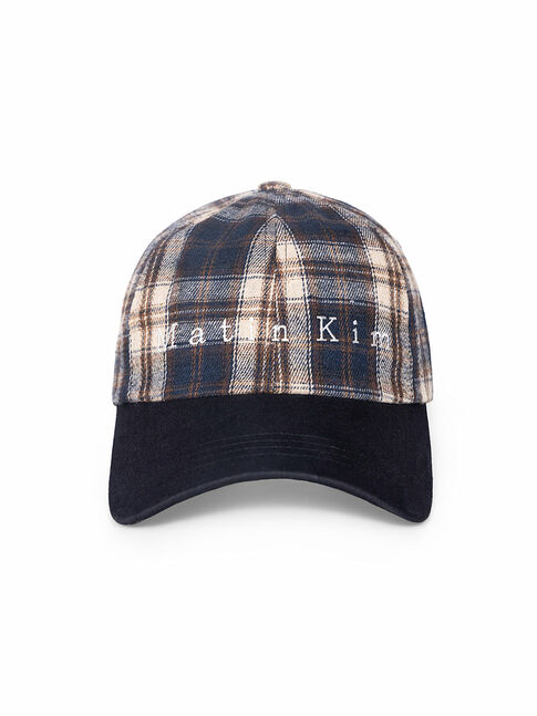 MATIN CONTRAST BRIM CHECK BALL CAP