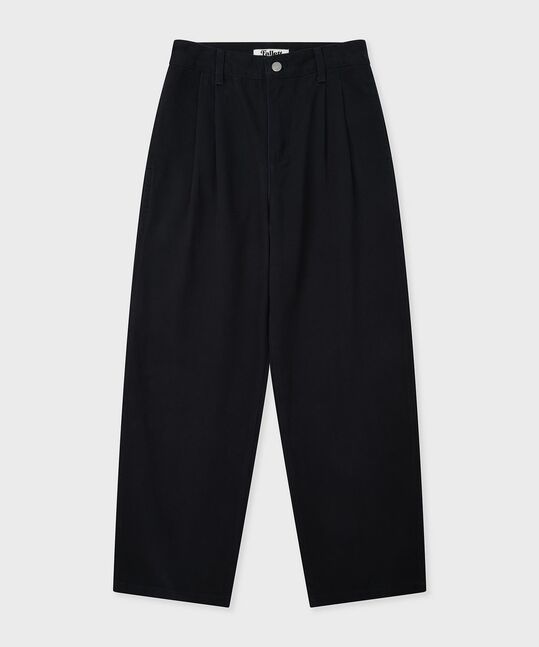 Two-Tuck Cotton Pants