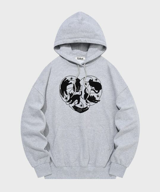 Heart Nero Hoodie
