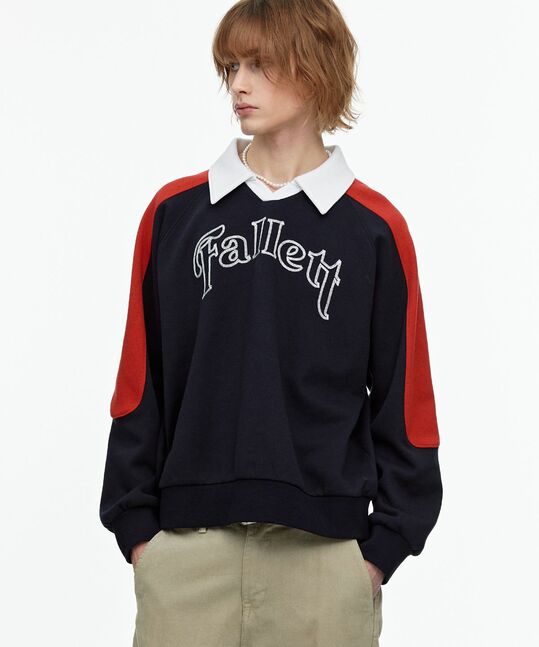 Sporty Collar Sweatshirt