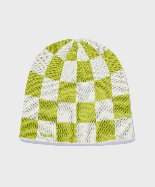 Checkerboard Summer Knit Beanie