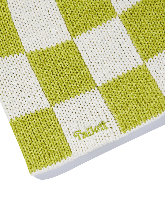 Checkerboard Summer Knit Beanie