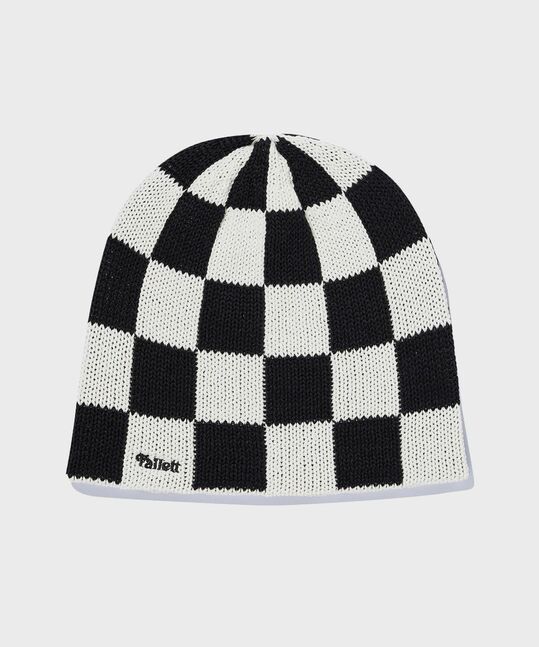 Checkerboard Summer Knit Beanie