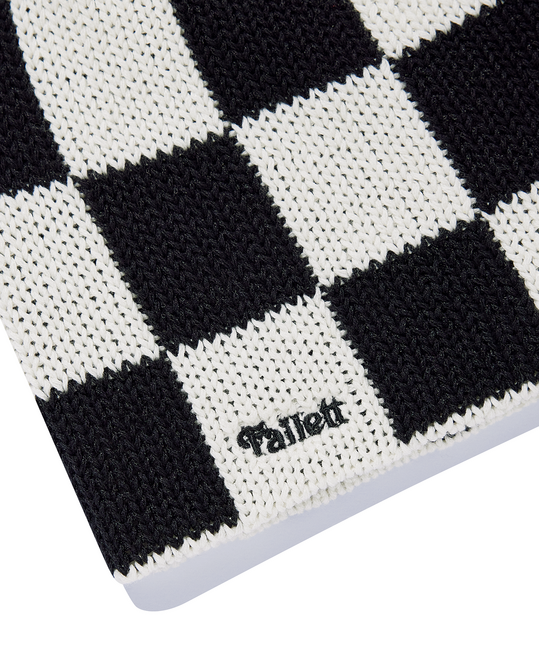 Checkerboard Summer Knit Beanie