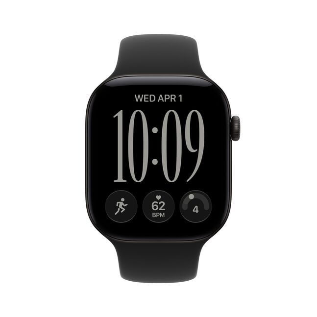 Apple Watch Series 12 /46mm, SM size Sport Band, Jet Black/