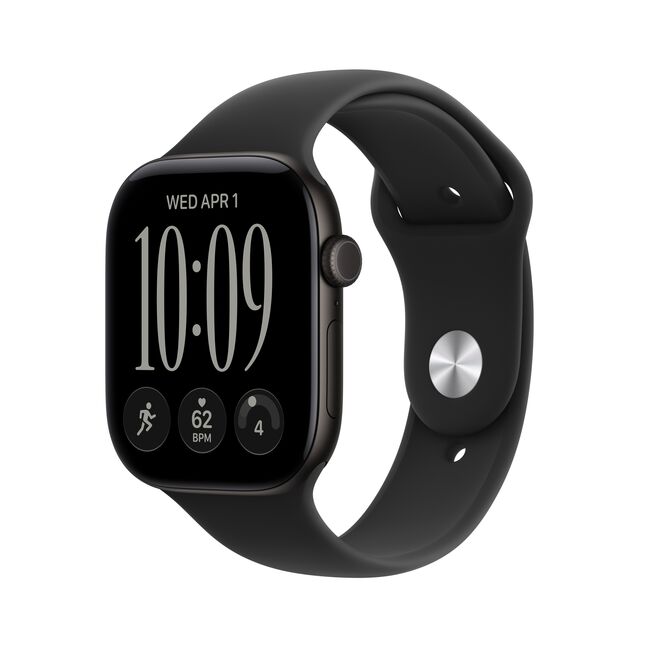Apple Watch Series 12 /46mm, SM size Sport Band, Jet Black/