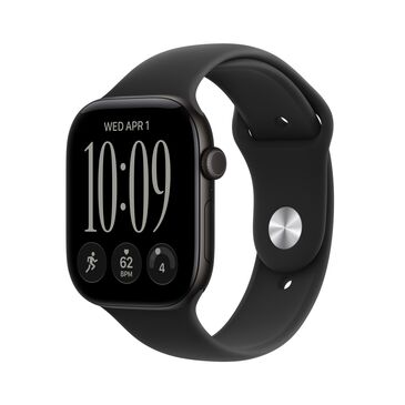 Apple Watch Series 12 /46mm, SM size Sport Band, Jet Black/