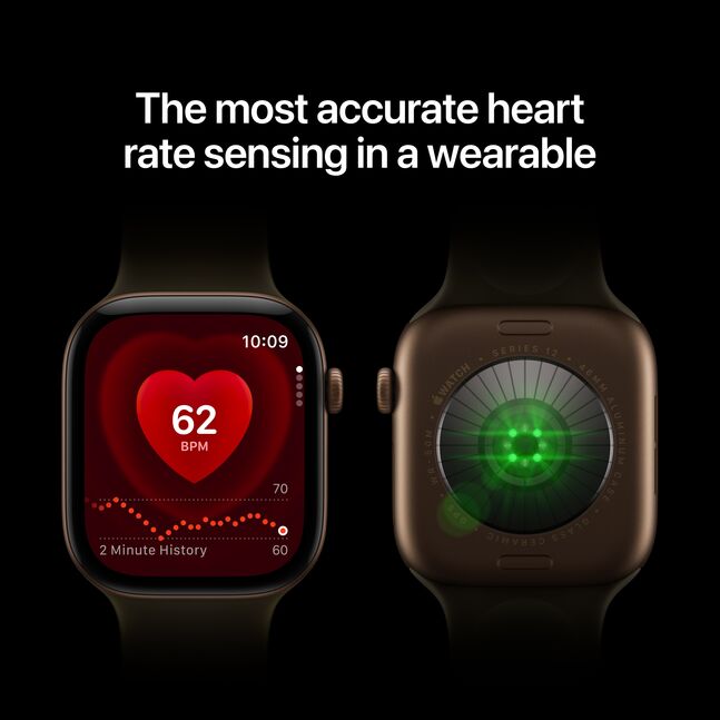 Apple Watch Series 12 /46mm, SM size Sport Band, Jet Black/