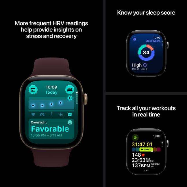 Apple Watch Series 12 /42mm, SM size Sport Band, Jet Black/