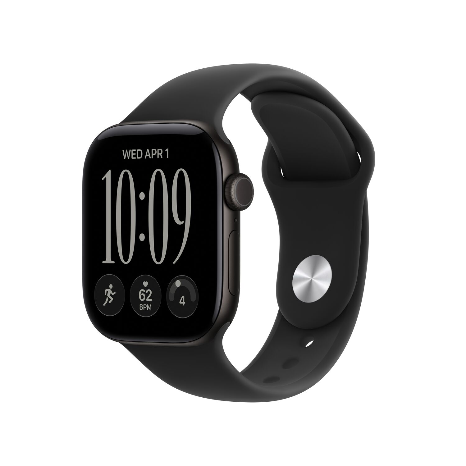 Apple Watch Series 12 /42mm, SM size Sport Band, Jet Black/