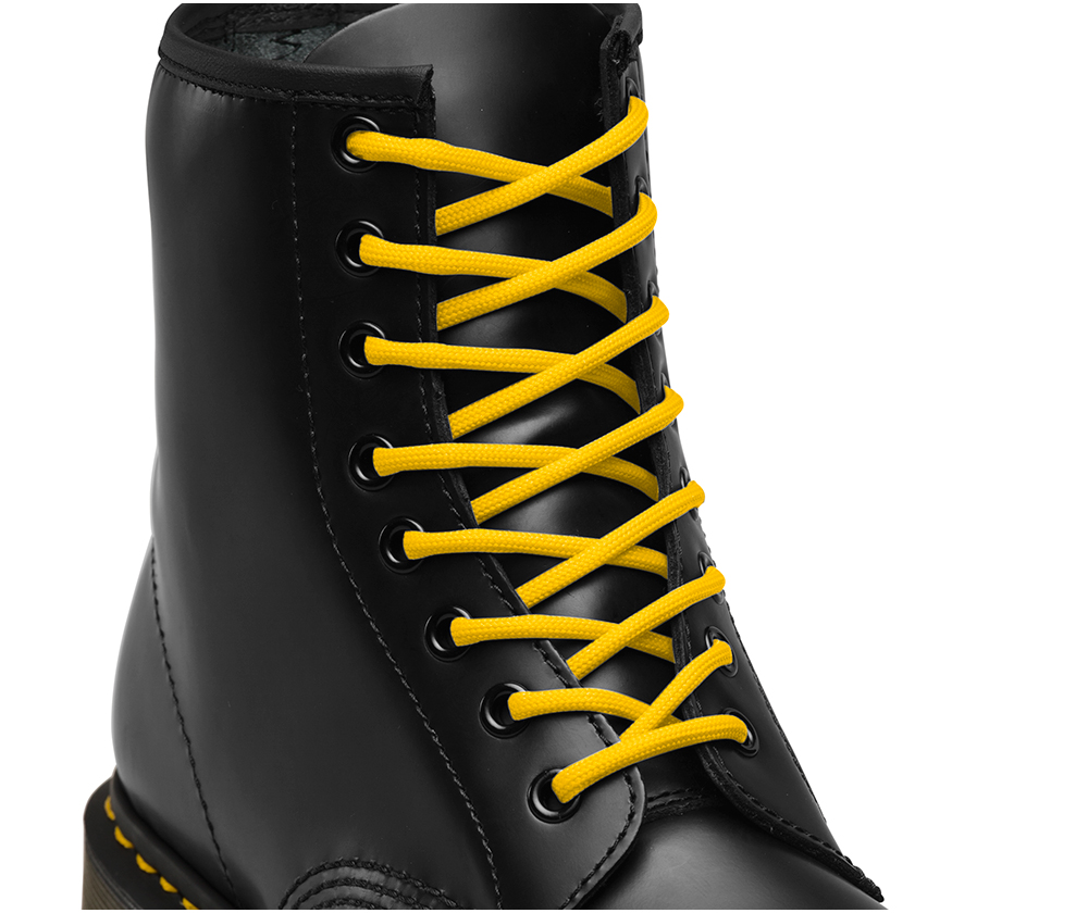 LACES 140CM YELLOW ROUND LACE 8-10I - EA