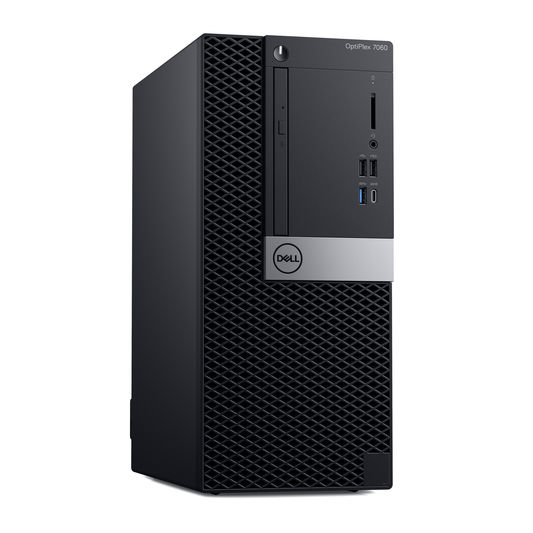Dell OptiPlex 7060 MT, i7-8700, 8GB memory, 256GB SSD, 8x DVD+/-RW, K&M, No OS