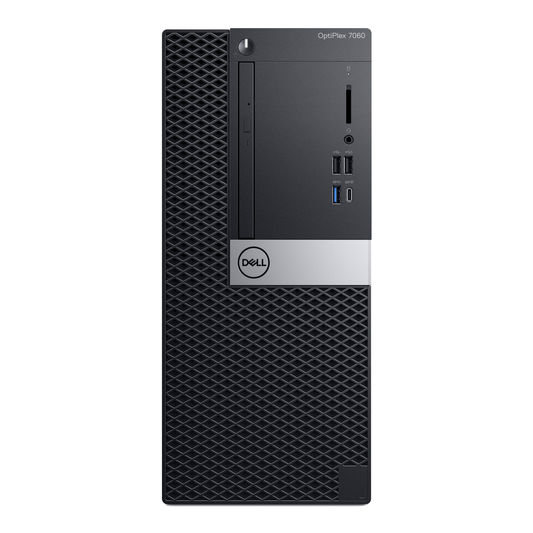 Dell OptiPlex 7060 MT, i7-8700, 8GB memory, 256GB SSD, 8x DVD+/-RW, K&M, No OS
