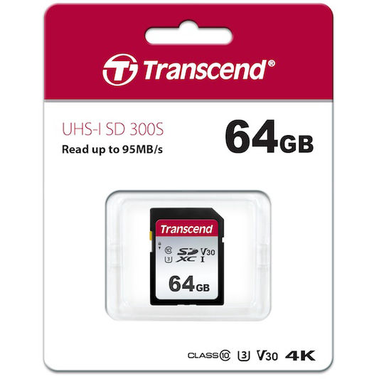 Transcend SD card 64GB UHS-I U3 SD Card