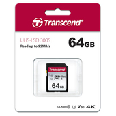 Transcend SD card 64GB UHS-I U3 SD Card