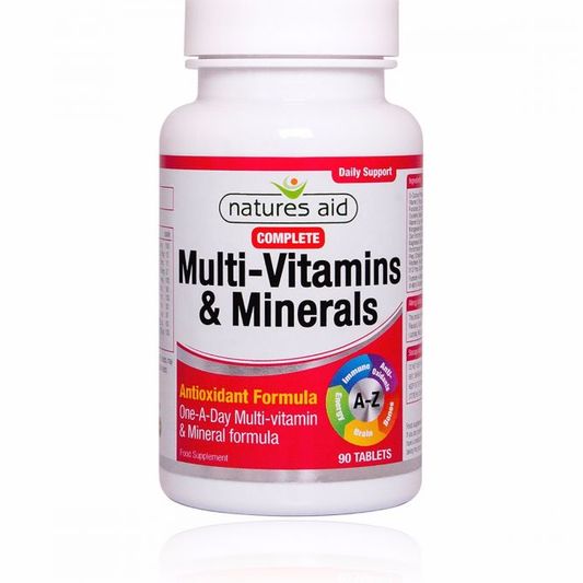 NATURE AID Complete Multi-Vitamin & Minerals 90s