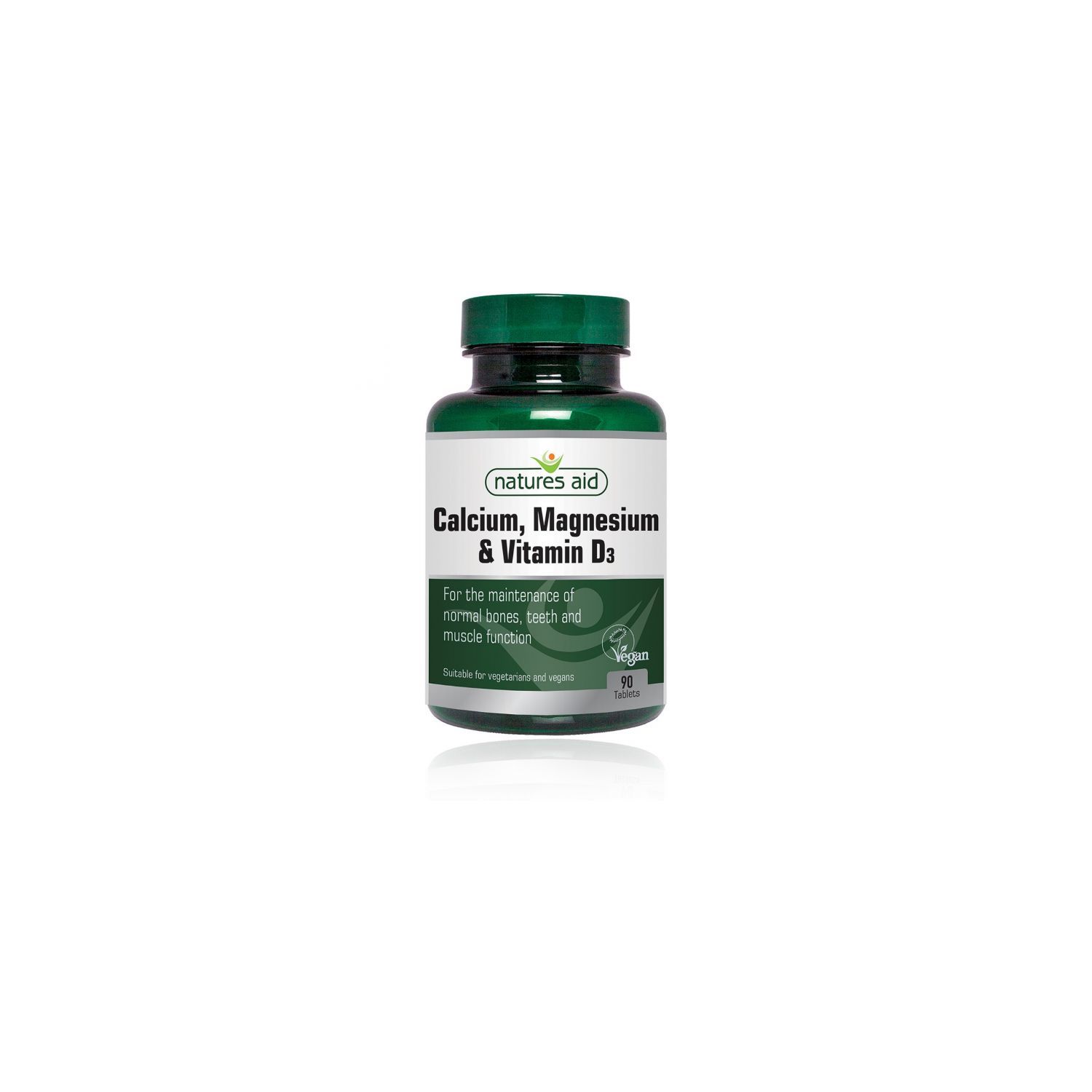 NATURE AID Calcium, Magnesium & Vitamin D3 90s