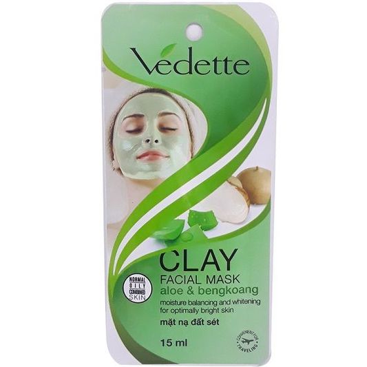 VEDETTE Нүүрний шавар маск Aloe 15мл