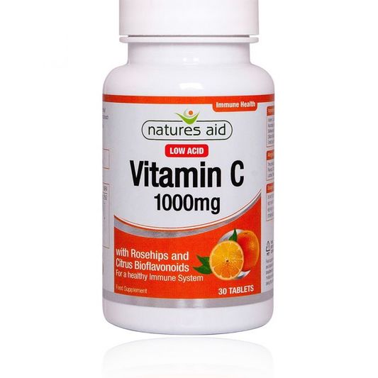 NATURE AID Vitamin C 1000mg Low Acid 90s