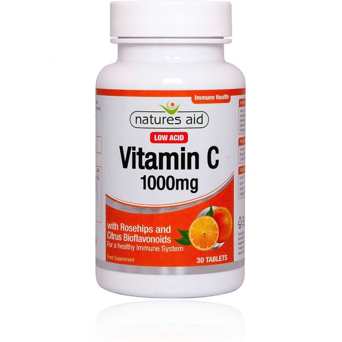 NATURE AID Vitamin C 1000mg Low Acid 90s