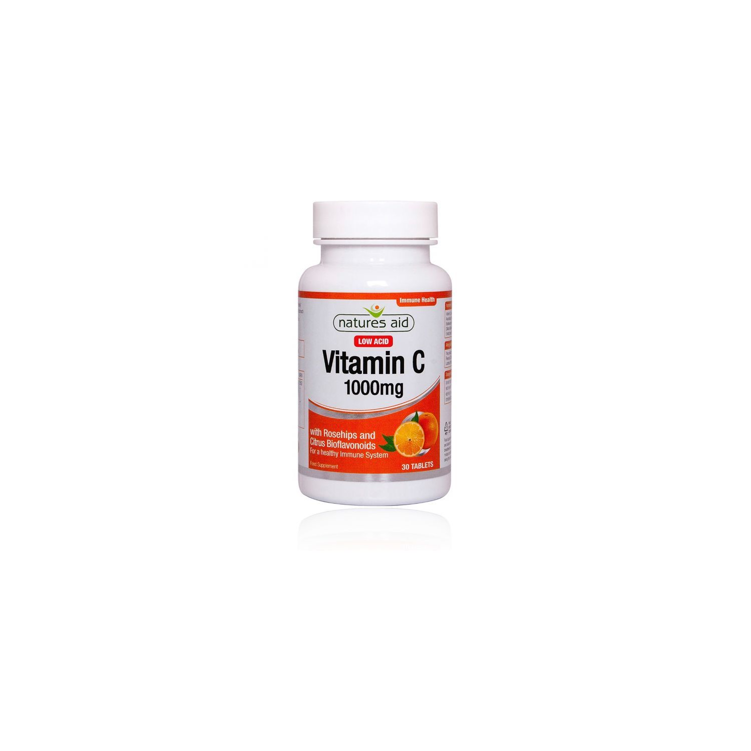 NATURE AID Vitamin C 1000mg Low Acid 90s