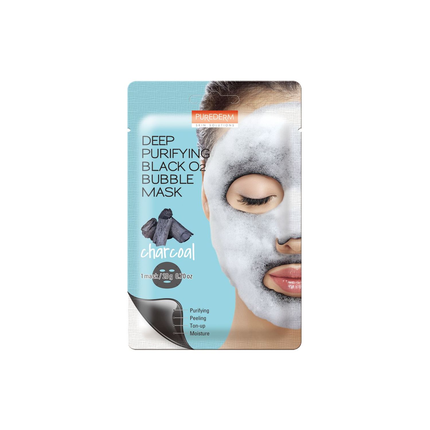PUREDERM Хөөсөн маск Нүүрстэй