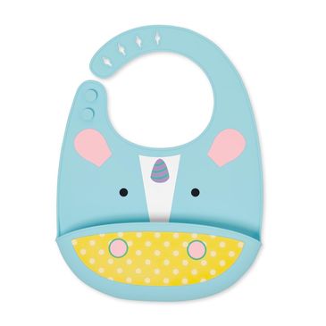 Zoo Fold Go Silicone Bib Unicorn