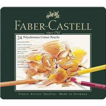 Colour Pencil Polychromos tin of 24