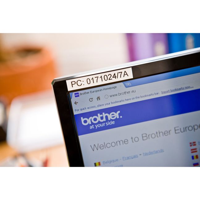 Brother шошго хэвлэгч цаас tze-231 /Black on White 12mm/