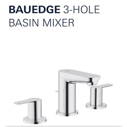 BauEdge Three hole basin mixer 1/2"