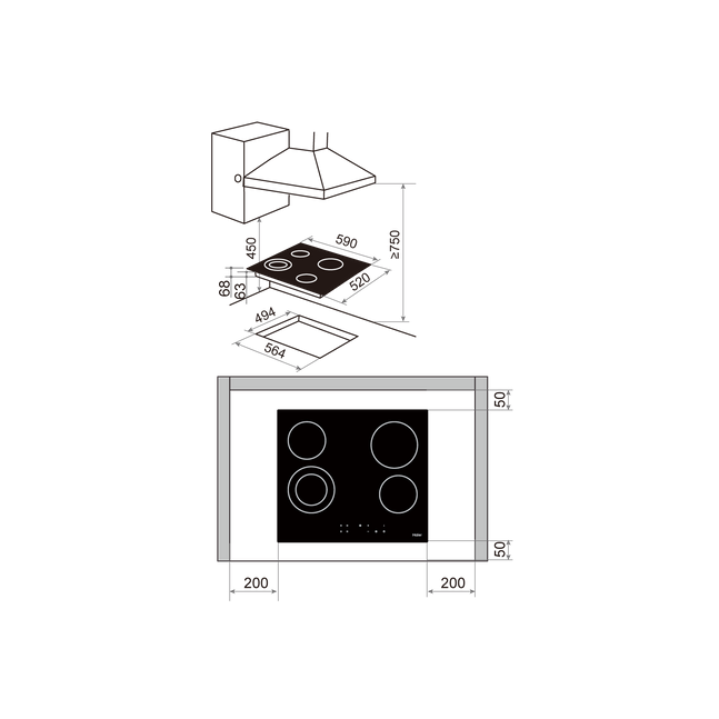 Haier HHX-C64DFB тавцан плетка
