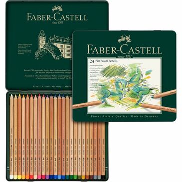 Colour pencil Pitt Pastel tin of 24