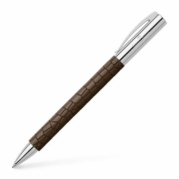 Ballpoint pen Ambition 3D Croco brown