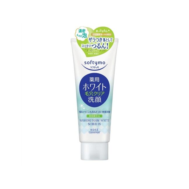 KOSE SOFTYMO WASHING FOAM WHITE SCRUB IN 