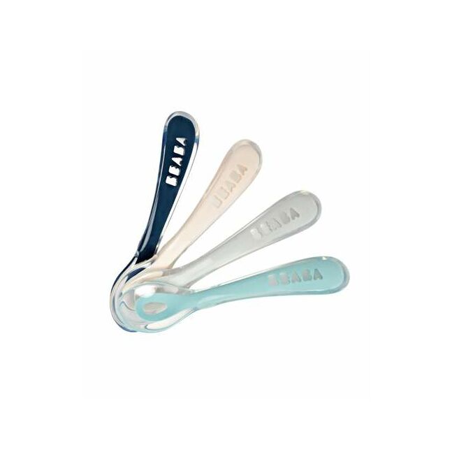 Beaba Spoon 2stage Силикон халбага цэнхэр +8сар