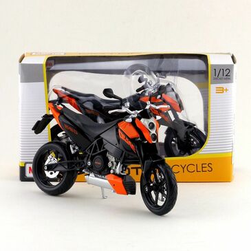 1:12 Motorcycles, Assorted, KTM 690 Duke (Black/Orange)