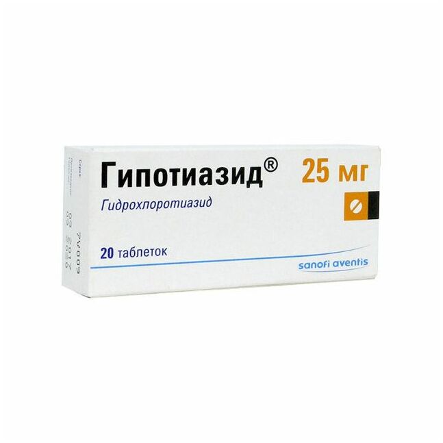 Гипотиазид шахм 25мг N20