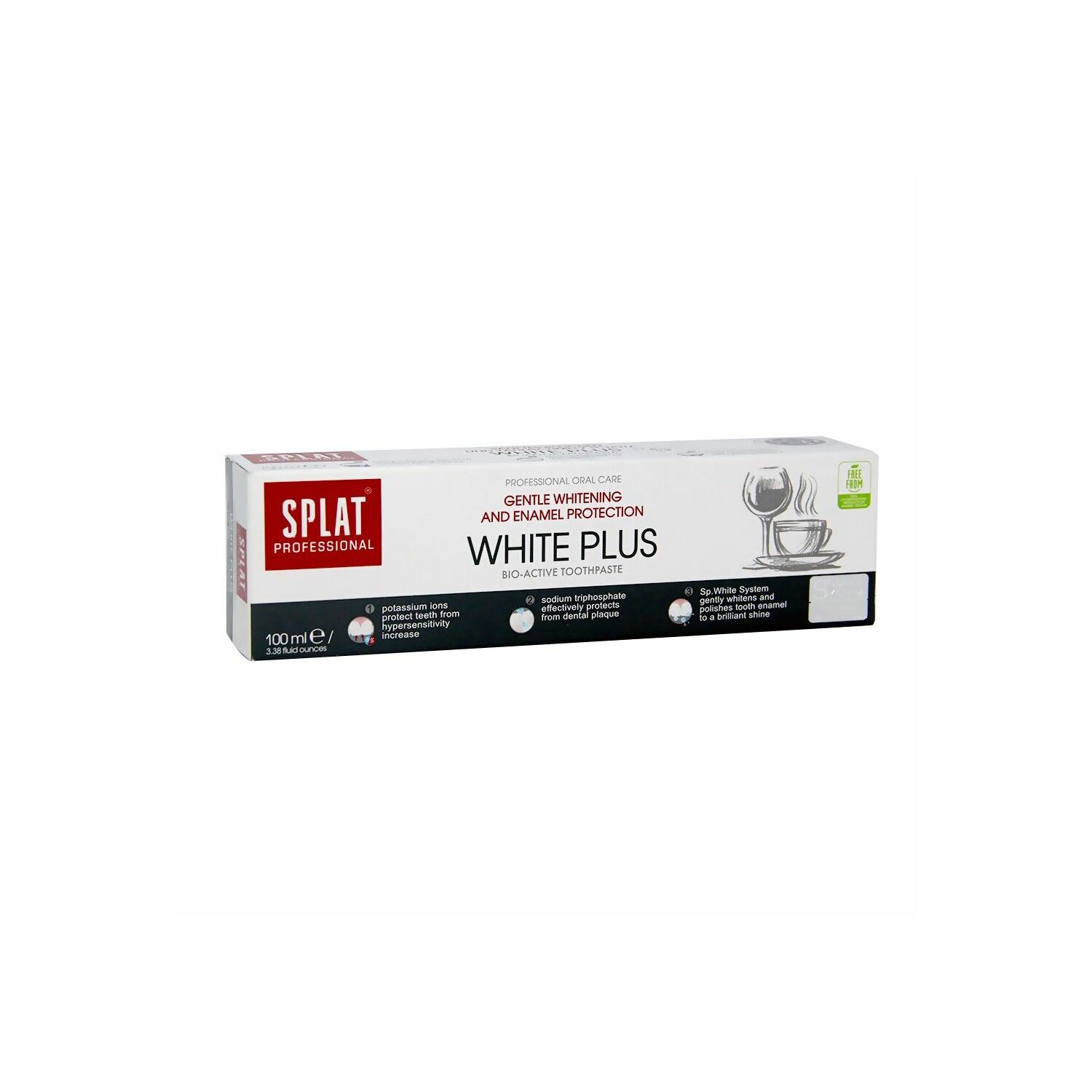 Сплат оо White plus 100мл №1