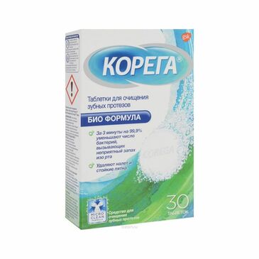 Corega Хиймэл шүдний уус/шх /Corega tabs bioformula/ №30