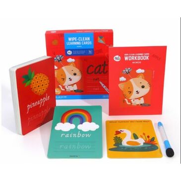 Wipe-clean learning cards—Words