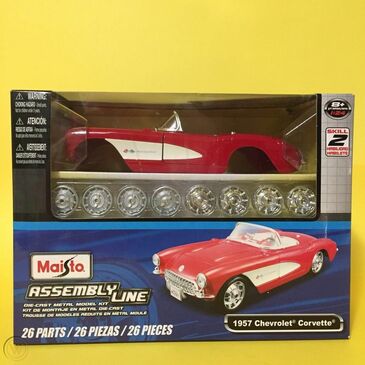Assembly Line  1:24 1957 Chevrolet  Corvette (Red)